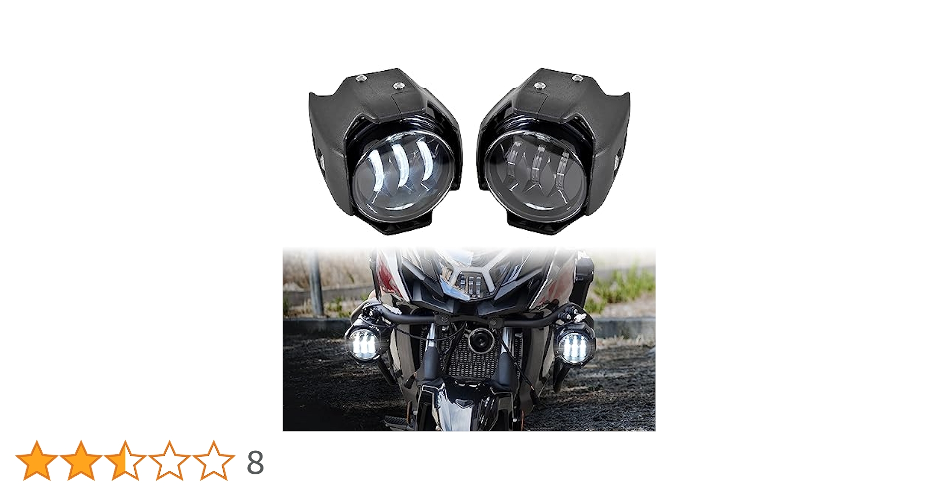 Amazon | VEISUTOR LED補助ライトセット Versys-X300用、調整